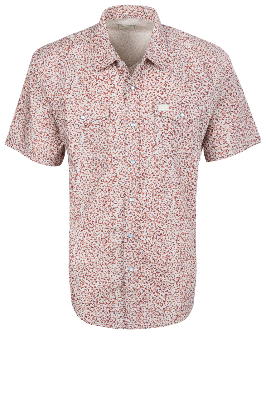 Bascom Floral Snap Front Shirt - Red