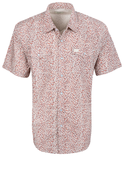 Bascom Floral Snap Front Shirt - Red