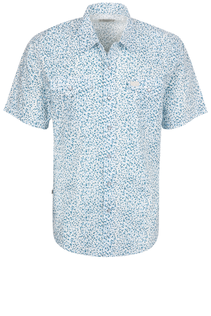 Bascom Floral Snap Front Shirt - Blue