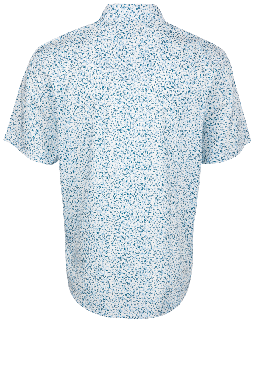 Bascom Floral Snap Front Shirt - Blue