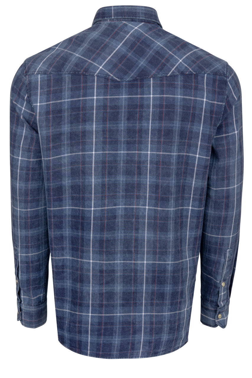 Garnet Snap Front Shirt - Indigo