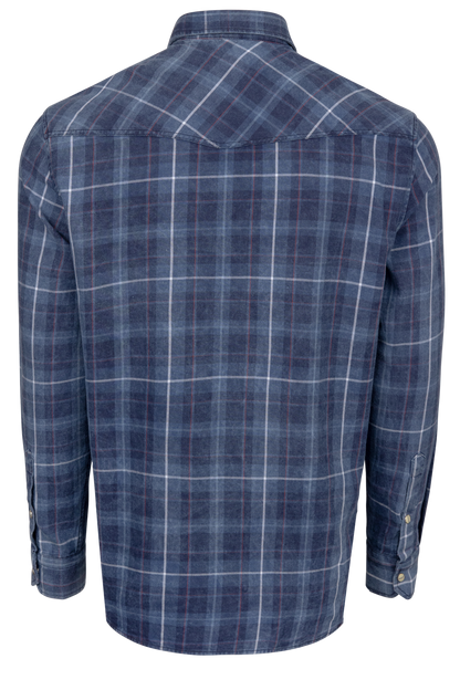 Garnet Snap Front Shirt - Indigo