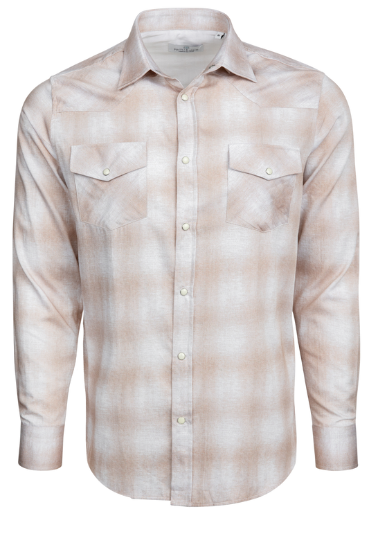 Garnet Snap Front Shirt - Sand Ombre