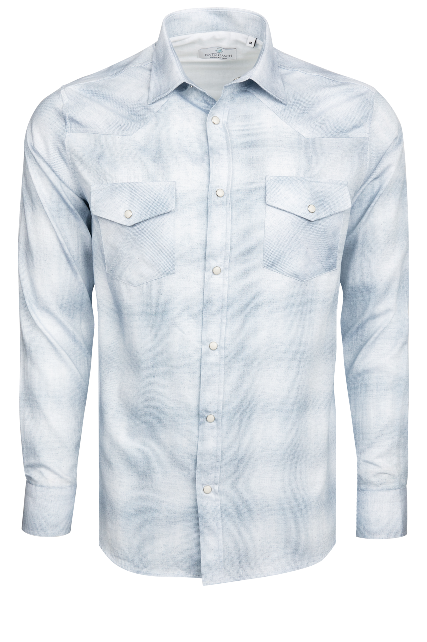 Garnet Snap Front Shirt - Blue Ombre