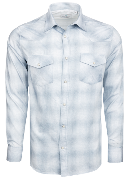 Garnet Snap Front Shirt - Blue Ombre