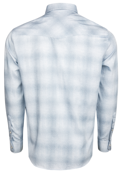 Garnet Snap Front Shirt - Blue Ombre