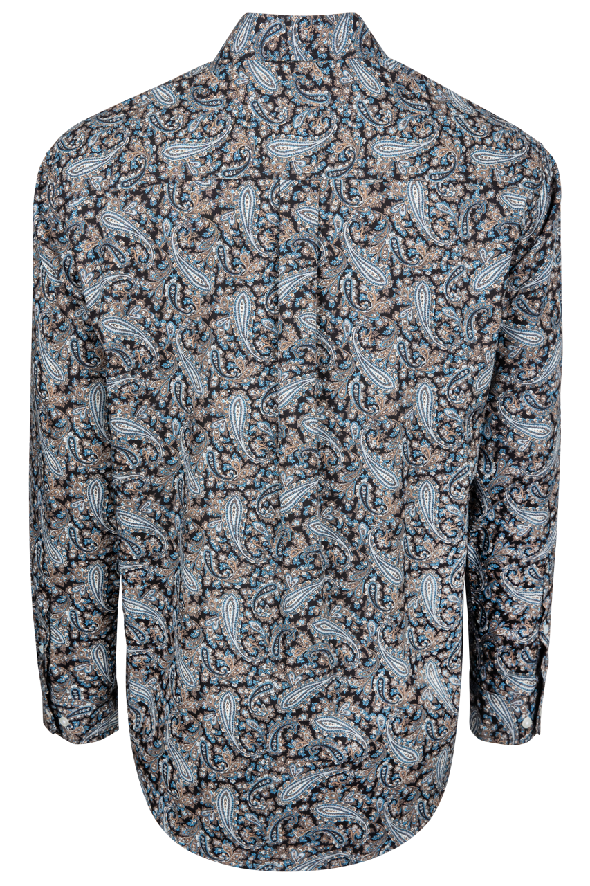 Cinch Paisley Print Button Front Shirt