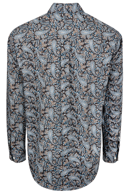 Cinch Paisley Print Button Front Shirt