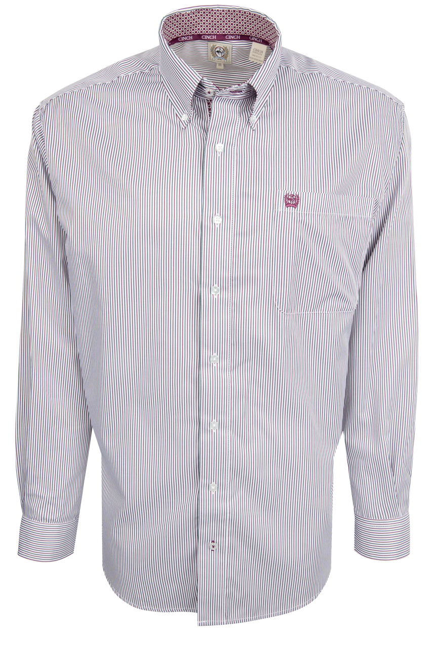 Cinch Stripe Button-Down Shirt