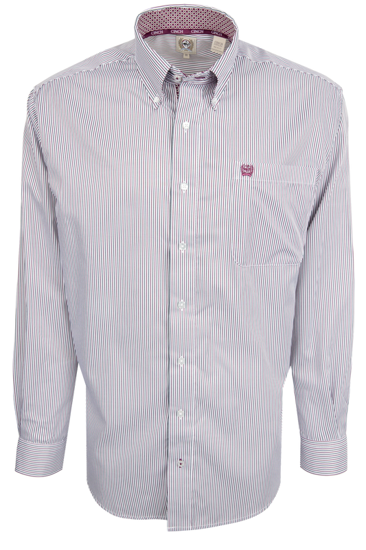 Cinch Stripe Button-Down Shirt