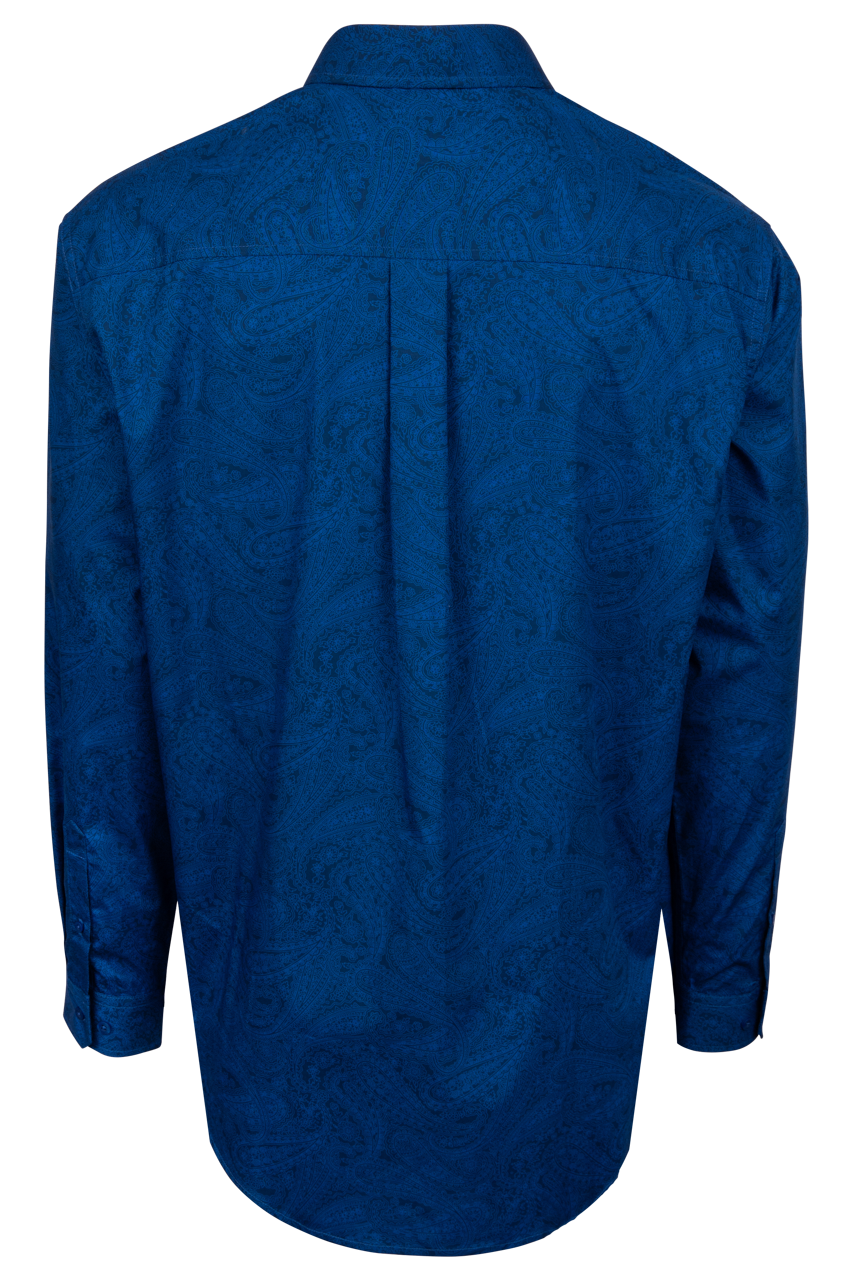 Cinch Blue Paisley Button-Down Shirt