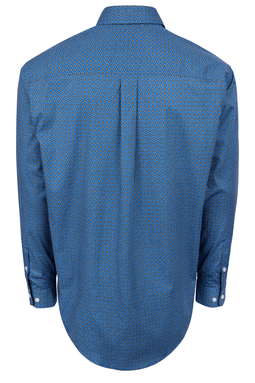 Cinch Royal Blue Foulard Button-Down Shirt