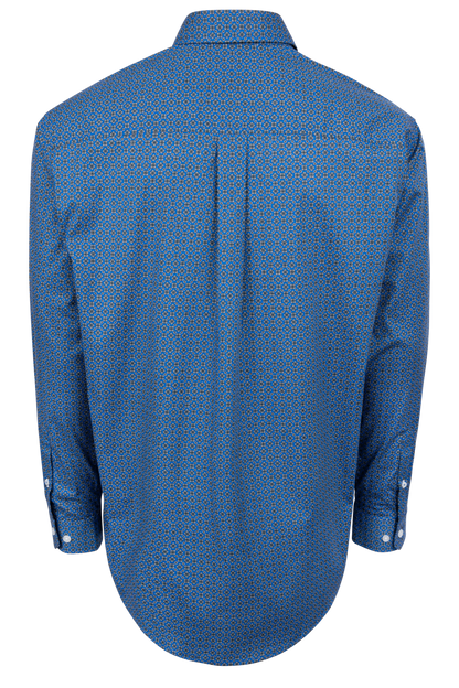 Cinch Royal Blue Foulard Button-Down Shirt