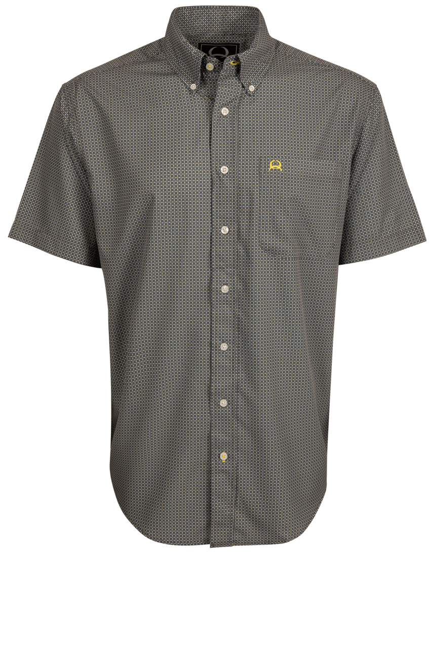 Cinch Microcheck Button Front Shirt