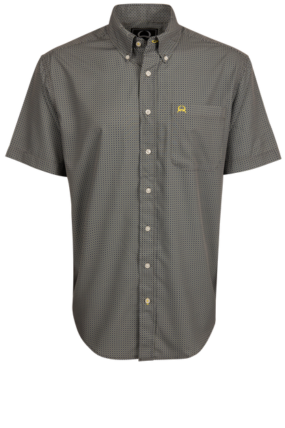 Cinch Microcheck Button Front Shirt