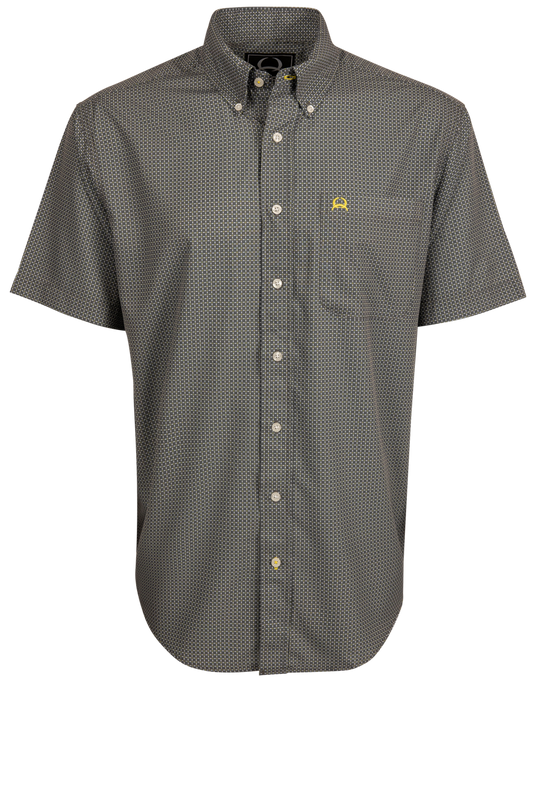 Cinch Microcheck Button Front Shirt