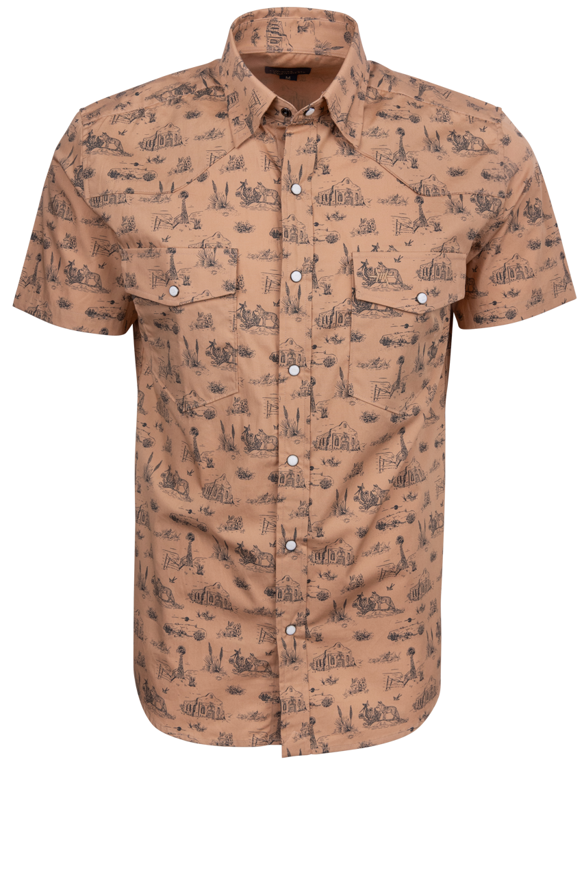 Texas Standard Signature Pearl Snap Shirt - West Texas Toile