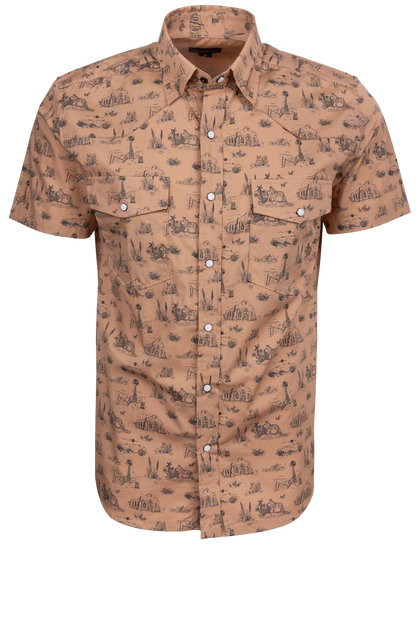 Texas Standard Signature Pearl Snap Shirt - West Texas Toile