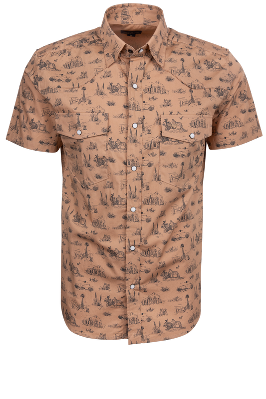Texas Standard Signature Pearl Snap Shirt - West Texas Toile