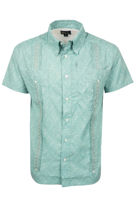 Texas Standard Brisa Green Guayabera Libre Shirt