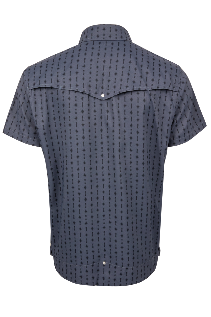 Texas Standard Oscura Navy Guayabera Libre Shirt