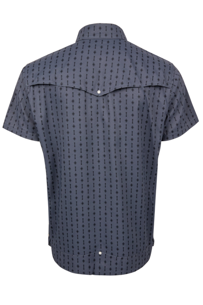 Texas Standard Oscura Navy Guayabera Libre Shirt