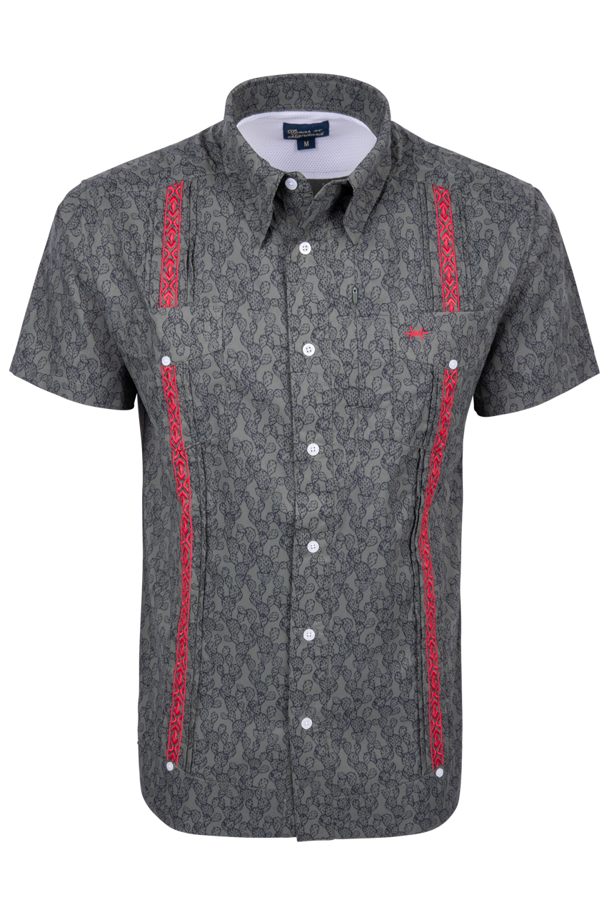Texas Standard Desert Bloom Guayabera Libre Shirt