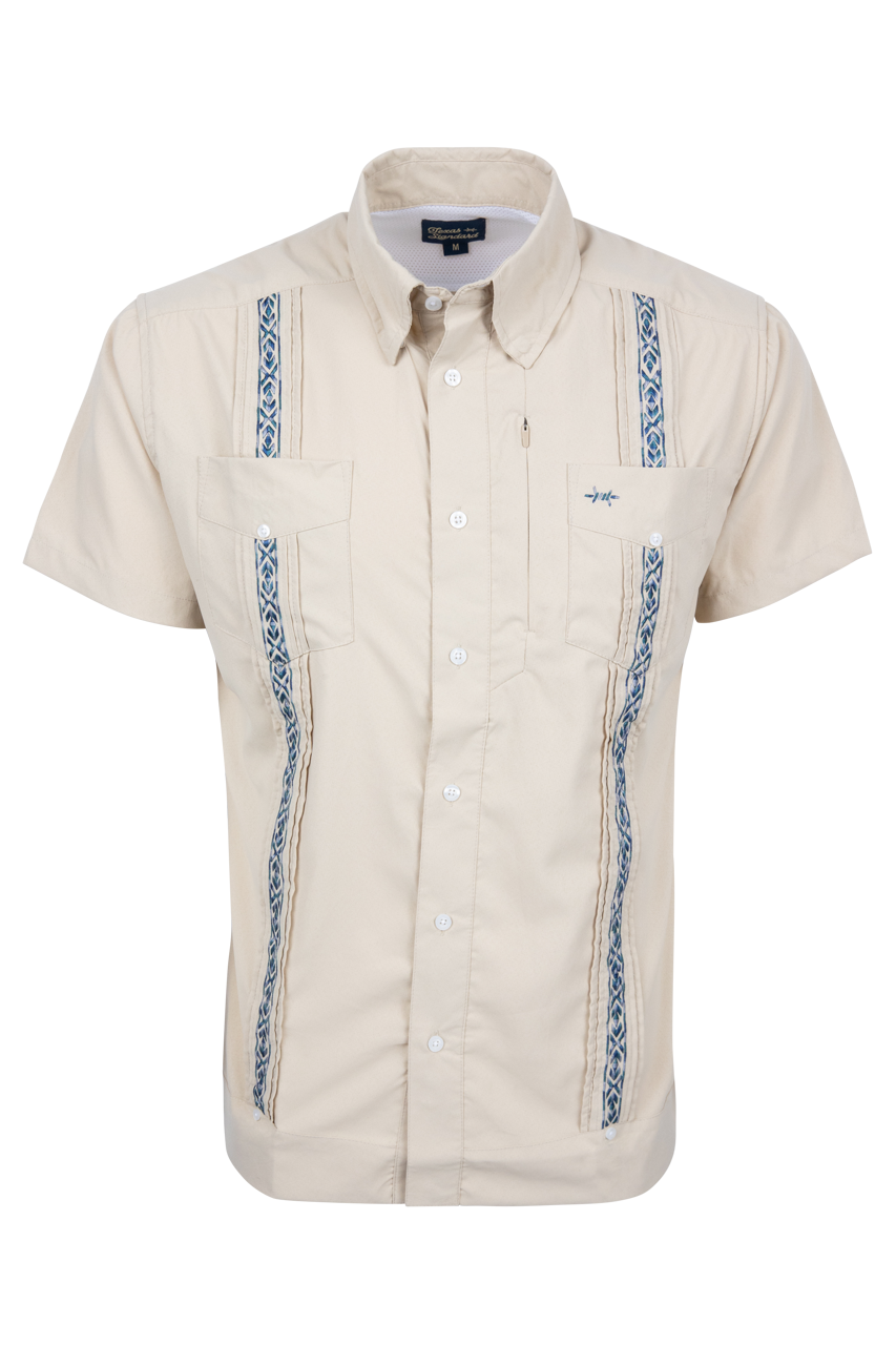 Texas Standard Noche Cuero Guayabera Libre Shirt