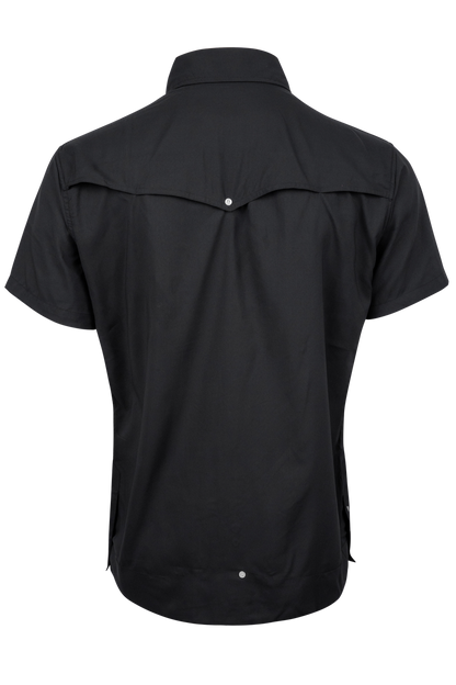 Texas Standard Diablo Cielo Black Guayabera Libre Shirt