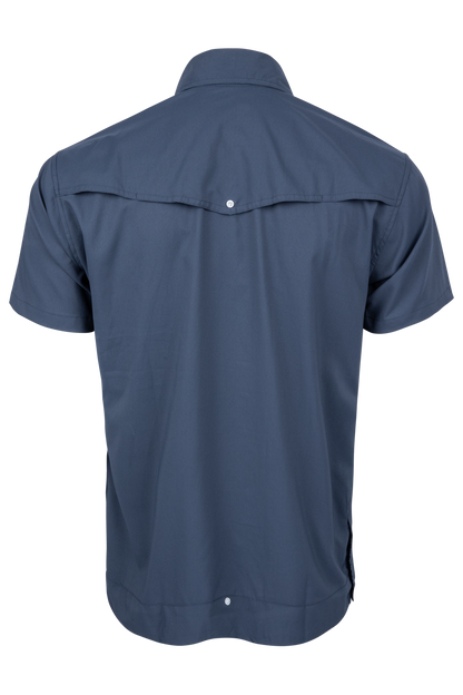 Texas Standard Marina Cuero Blue Guayabera Libre Shirt