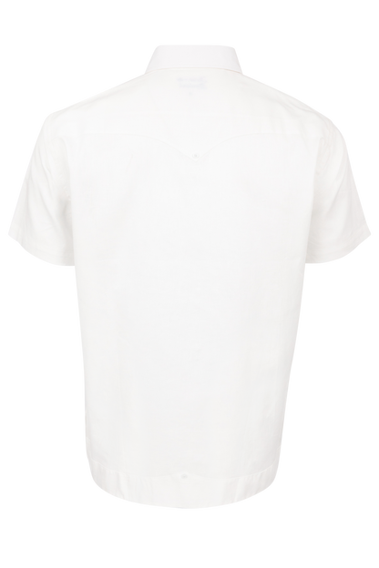 Texas Standard Ivory Cielo Tejas Guayabera Shirt