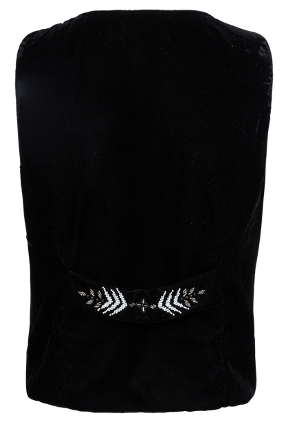 Vintage Collection Velvet Embellished Vest