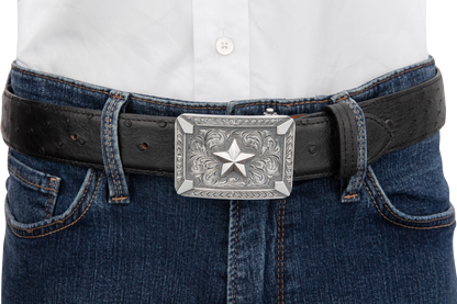 Clint Orms 1.5" Sterling Star Trophy Belt Buckle