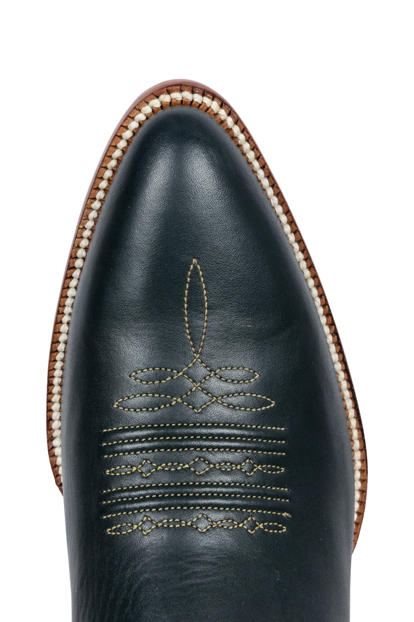 Petite Paloma Finnley Cowgirl Boots - Navy/Gold