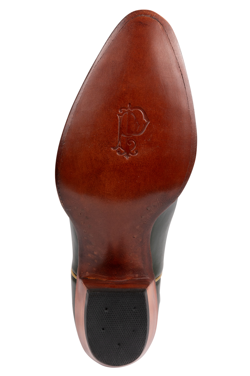 Petite Paloma Finnley Cowgirl Boots - Green/Gold