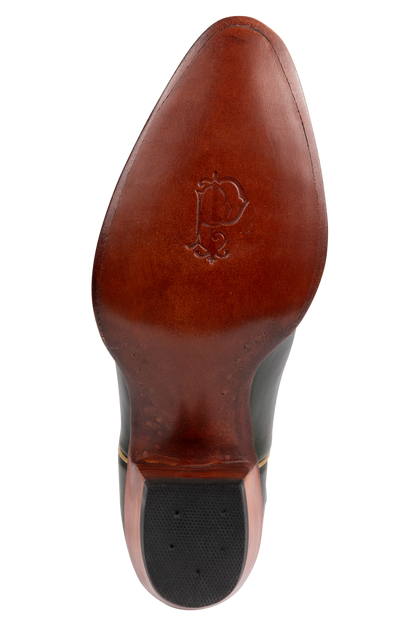 Petite Paloma Finnley Cowgirl Boots - Green/Gold