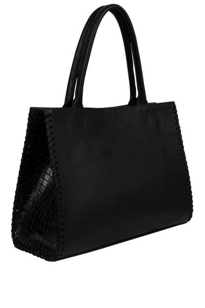Juan Antonio Nubuck Leather Handbag