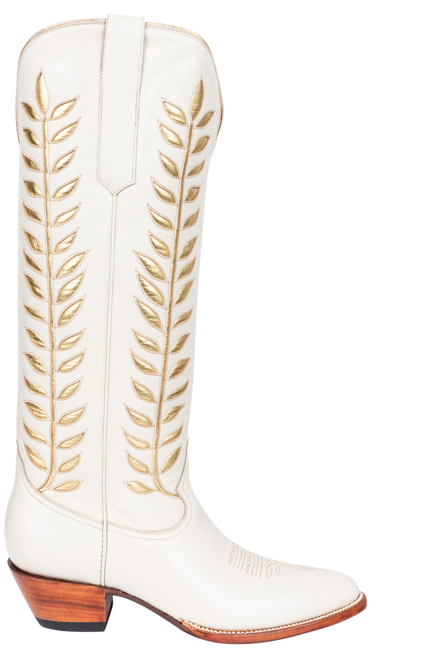 Petite Paloma Rory Cowgirl Boots - Metallic Gold