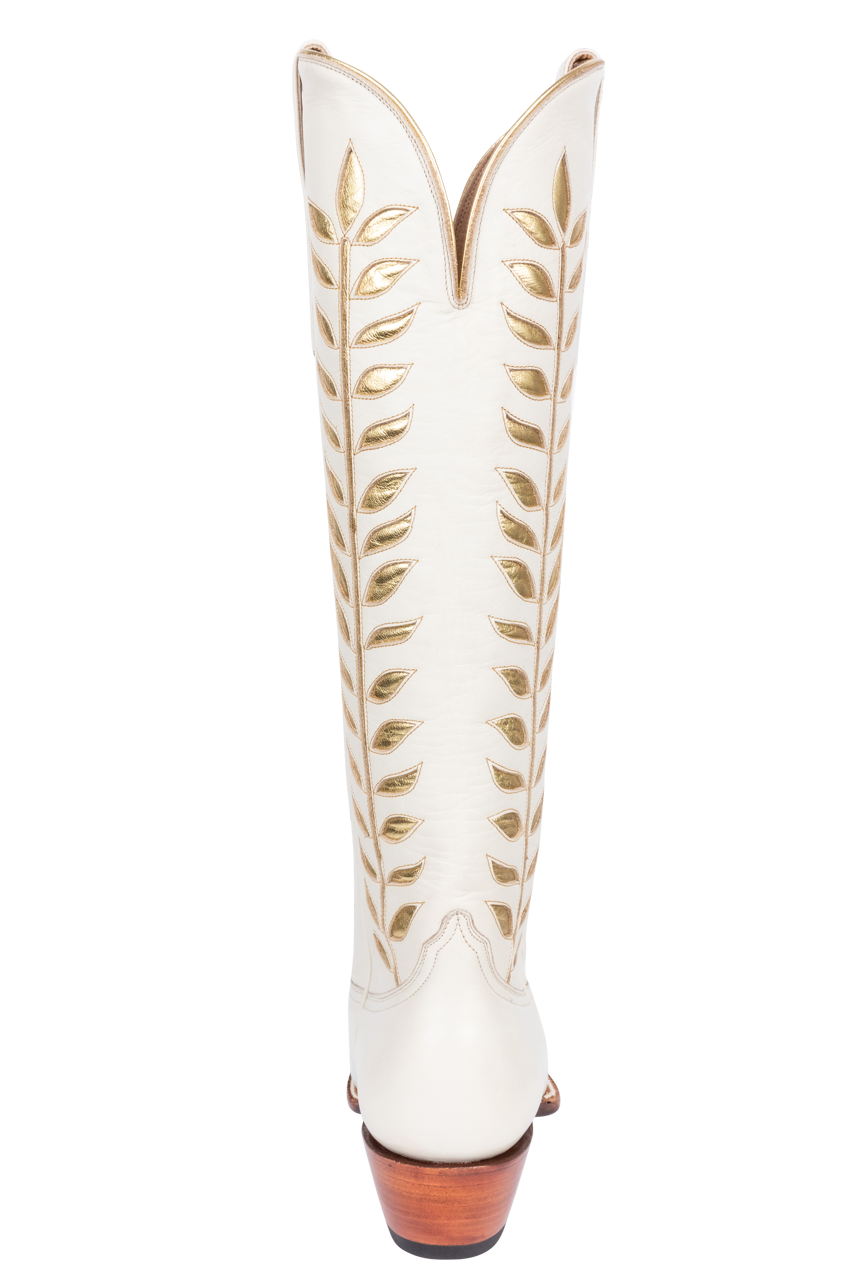 Petite Paloma Rory Cowgirl Boots - Metallic Gold