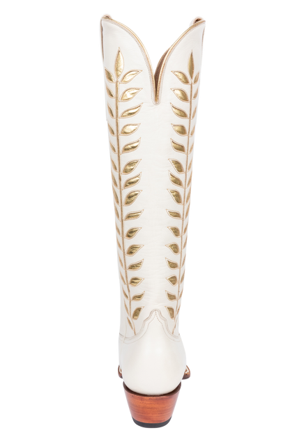 Petite Paloma Rory Cowgirl Boots - Metallic Gold