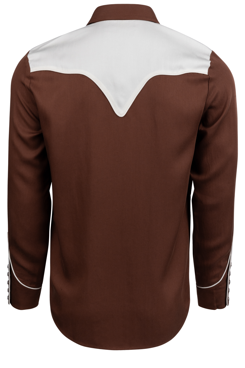 H Bar C Snap Front San Juan Shirt - Chocolate