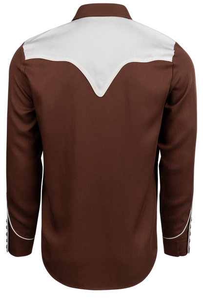 H Bar C Snap Front San Juan Shirt - Chocolate