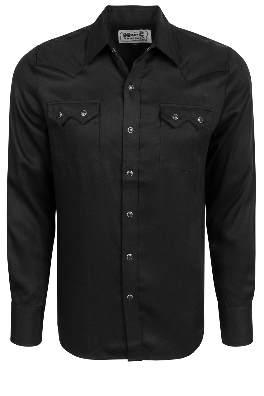H Bar C Snap Front Kansas City Shirt - Black