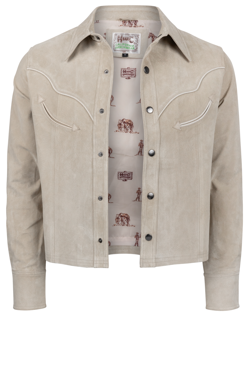 H Bar C Austin Suede Jacket - Sand