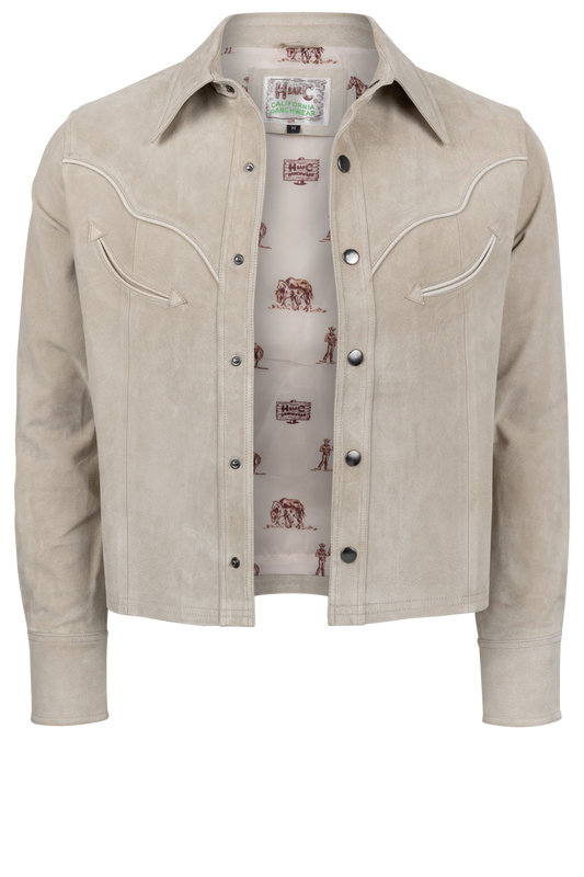H Bar C Austin Suede Jacket - Sand