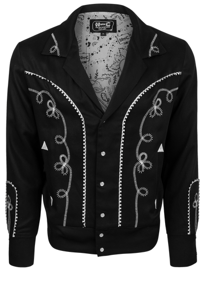 H Bar C Bolero Jacket - Black/White