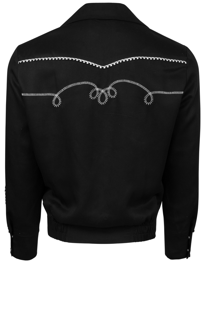 H Bar C Bolero Jacket - Black/White