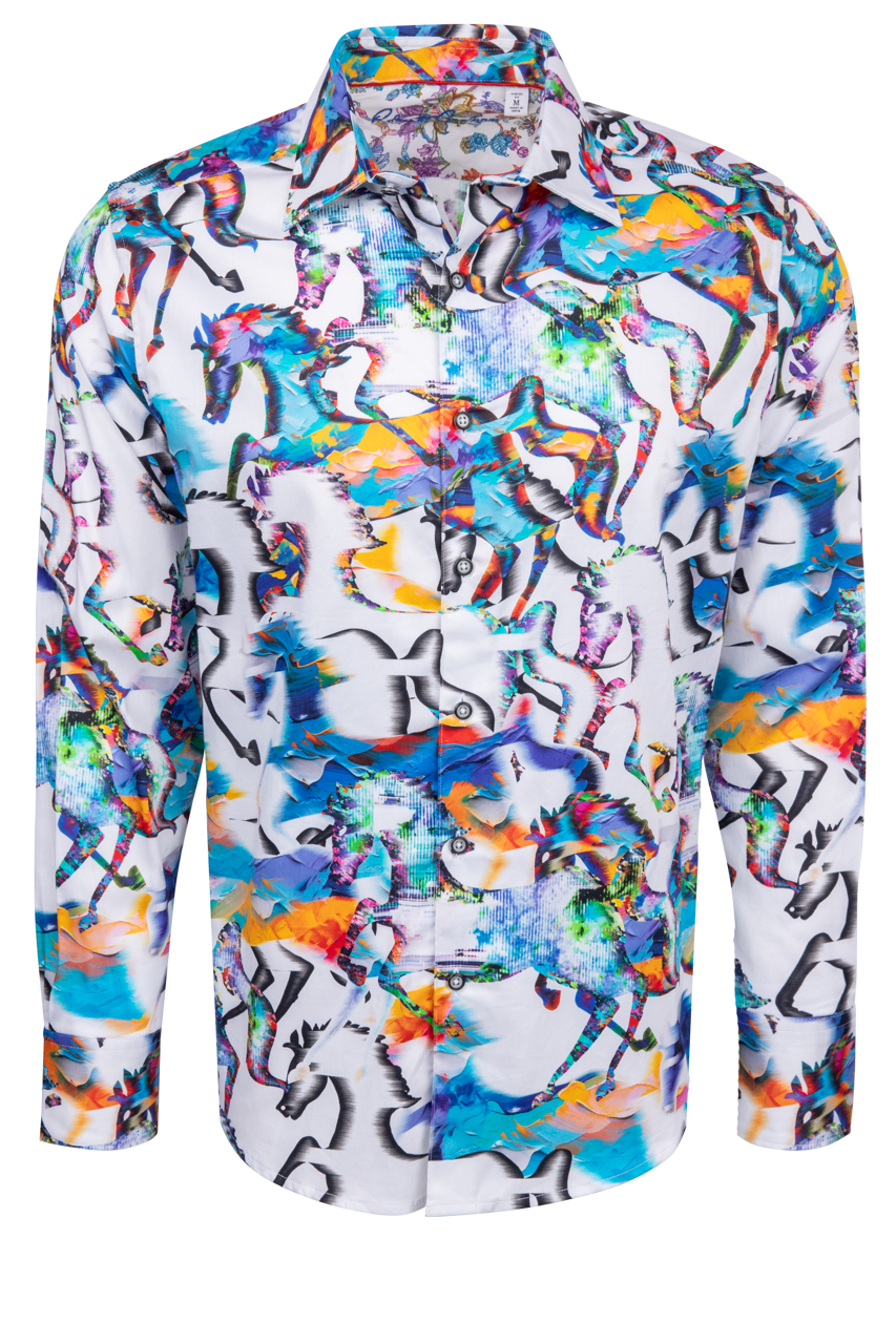 Robert Graham Mane Event Button-Front Shirt