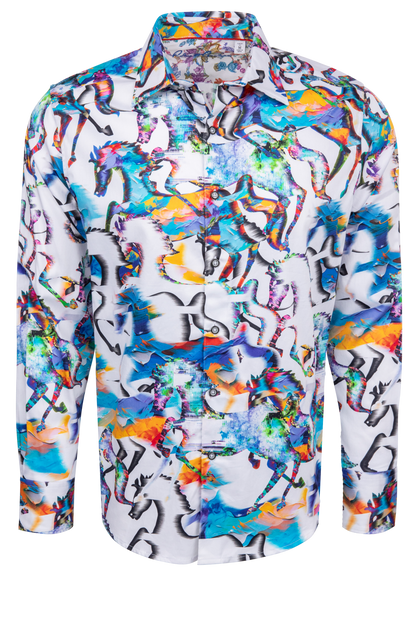 Robert Graham Mane Event Button-Front Shirt