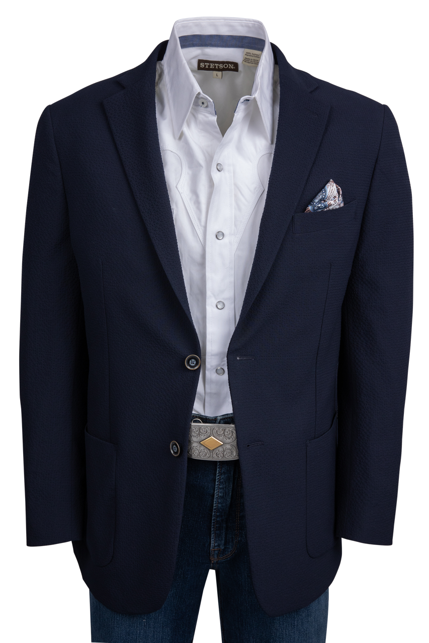 Robert Graham Navy Harston Blazer